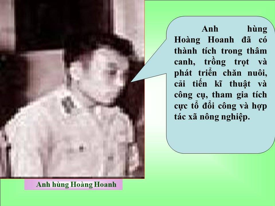 Hoàng Hanh có nhiều đóng góp cho canh tác, sản xuất nông nghiệp nước ta